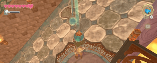 ゼルダSWS_バクダン花を坂に投げて横穴を開けよう