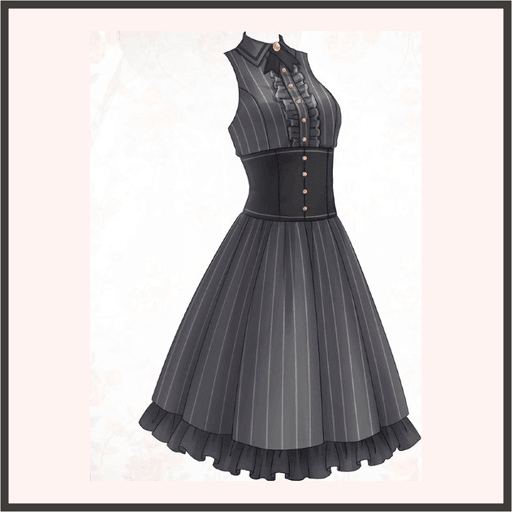 黒ドレスの令嬢