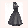 黒ドレスの令嬢