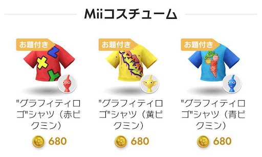 Mii用Tシャツ
