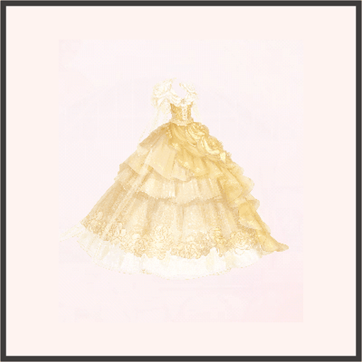 黄薔薇のドレス