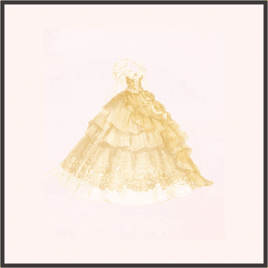 黄薔薇のドレス