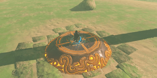 ゼルダBotW_台座を球にセットして祠を出現させる