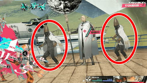 取り巻きの敵2体を倒すと戦闘終了