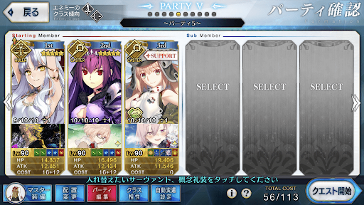 fgo-カレンシステム編成(スカディ×術トリア)