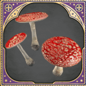 飛び跳ね毒キノコの傘