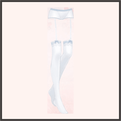 ラブリーガーターベルト（青）