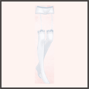 ラブリーガーターベルト（青）