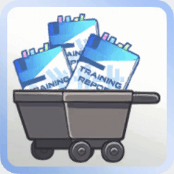 トレーニングレポート採掘効率数+1