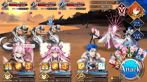 fgo-母なる砂浜_バトル1