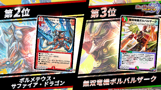 1周年記念人気投票結果一覧｜2位〜3位