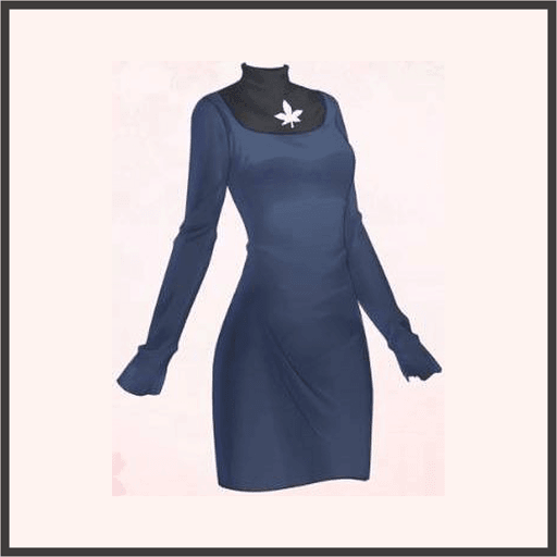 メープルリーフ（青）