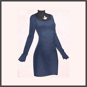 メープルリーフ（青）