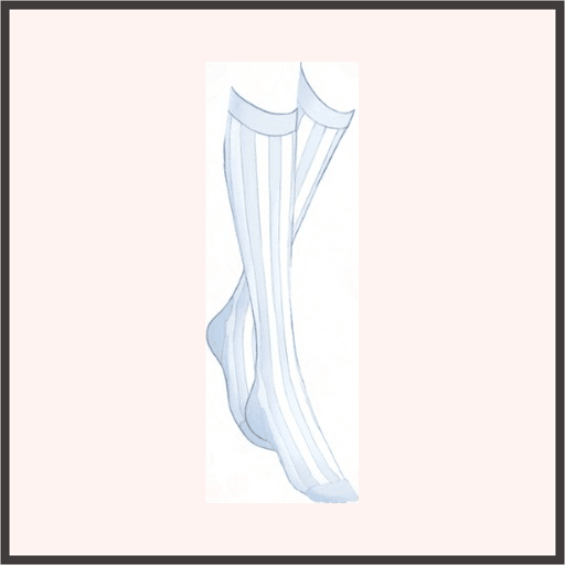 ブルーと白のストライプ