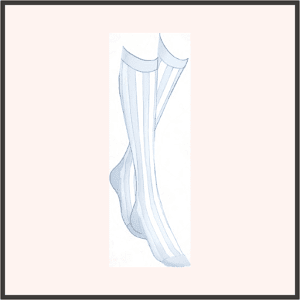 ブルーと白のストライプ