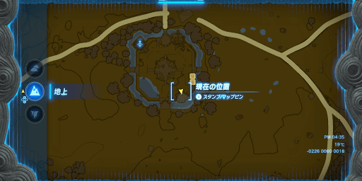 以降は中央ハイラル監視砦内の南東にいる