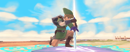 ゼルダSWS_レリーフに剣刺す