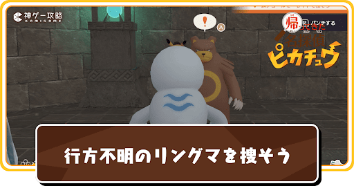 行方不明のリングマを捜そう