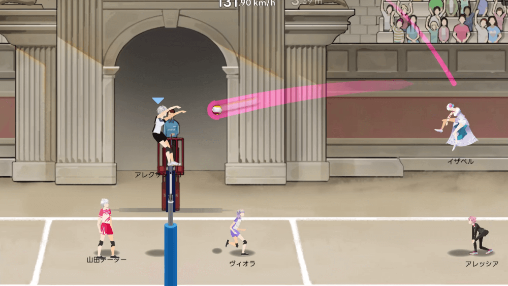 2戦目はブロックで得点を狙う