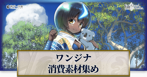 fgo-ワンジナの強化素材と再臨ごとのステータス