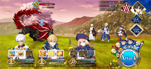 fgo-マンティコアハント_バトル