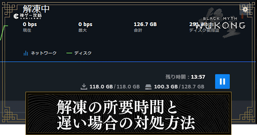 解凍の所要時間と遅い場合の対処方法