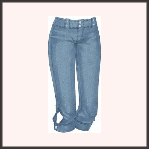 7分丈デニムジーンズ