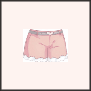 フリルショートパンツ（桃）