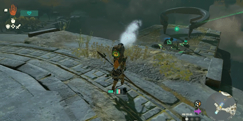 攻撃すると氷を吐き出す