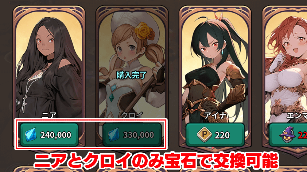 コスチュームを交換