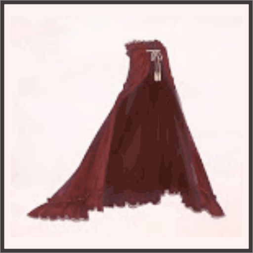 ベルベットのマント（紅）