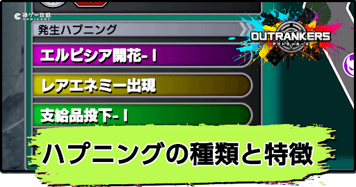アウトランカーズ_発生するハプニングの種類と特徴