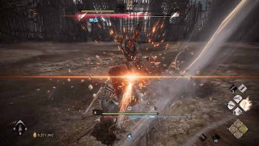 連続攻撃はガードでダメージを抑える