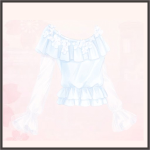 ブルーオーガンジー