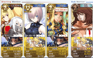 fgo-羅生門イベント　パーティ編成案4