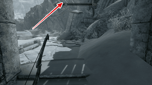 イルクンサンド上部から中に入る