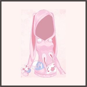 バニーパーカー（桃）