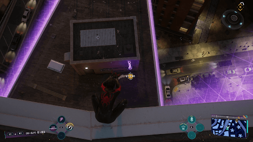 上のフロアからL1＋R1でレバーを引く