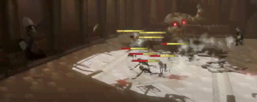 マモノを日光の下におびき寄せる