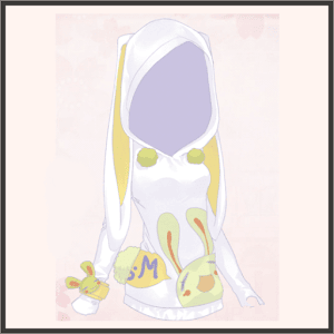 バニーパーカー（白）