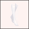 シルクハイソックス（白）