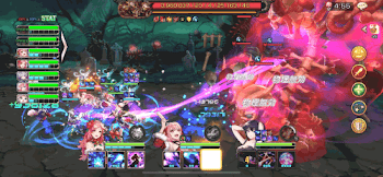 オブリガードのバトル中の画面画像