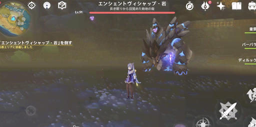 エンシェントヴィシャップ・岩を倒す