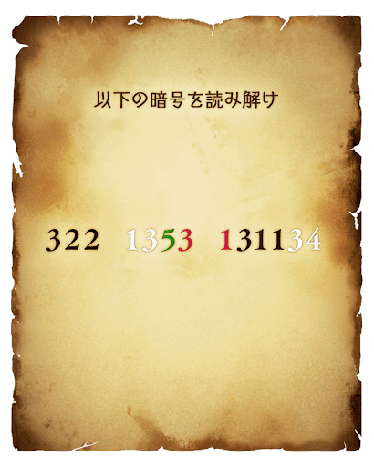 数字に隠された謎を解け