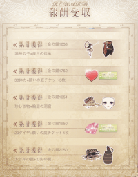 大海原のカーニバル_報酬