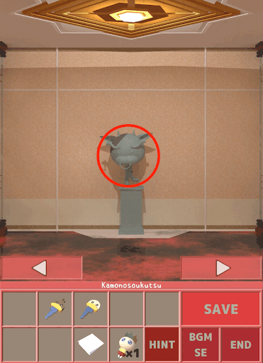 Nunukosgatherings_1階_石像の前_石像を拡大