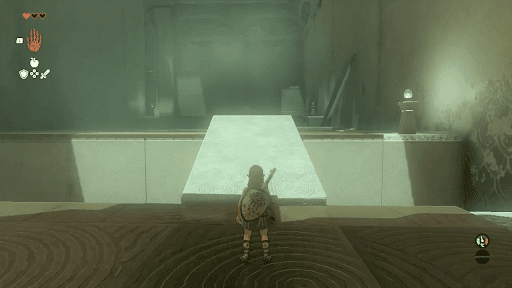 右側の板をで掴んで橋にする