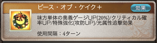 ピース・オブ・ケイク