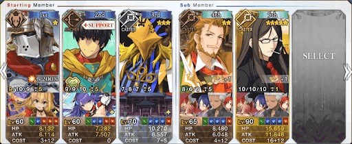 fgo-アリーナ級3ターン周回編成