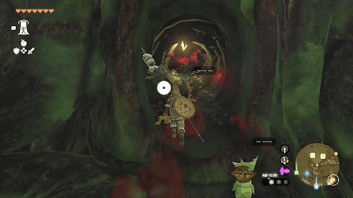 デクの樹サマの根本から深穴の底へ向かう